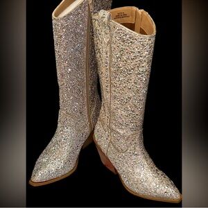 Hey Girl Glitter Boots - New